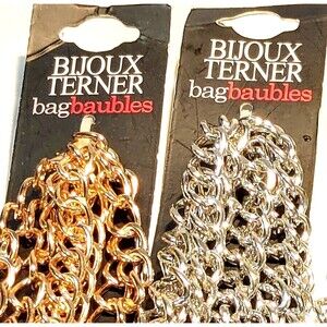 New Bijoux Terner bagboubles add on chain only crossbody shoulder gold or silver